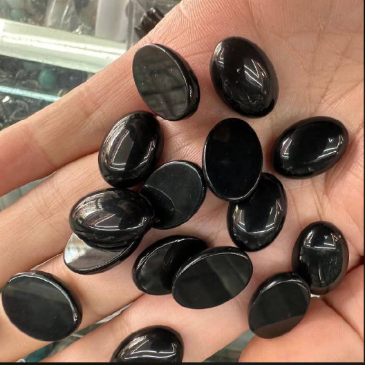 Wholesale Green Agate Jade Chrysoprase Red Agate Crystal Natural Stone Oval Ring Face Stone Cabochon Gemstone