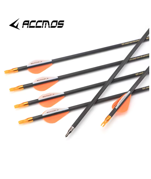 ID 6.2mm 100% Carbon Arrows 28inch Spine300 350 400 500 600 700 800 Hunting Arrows with Removable Tips archery Target Arrows