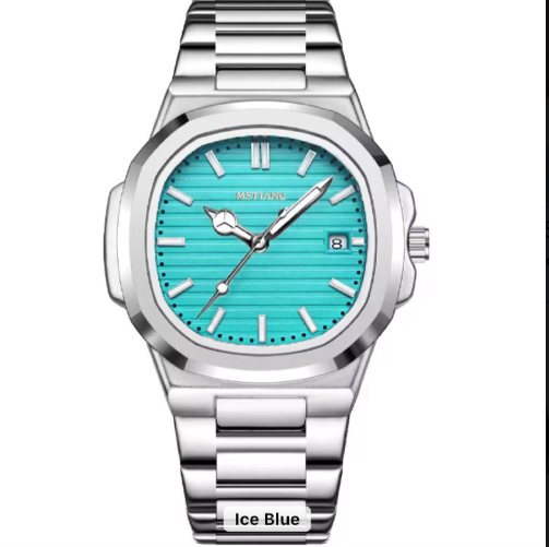 New Luxury Men's Stainless Steel Quartz Watch Business Waterproof Men's Reloj Clock Luminous Date Fashion Style