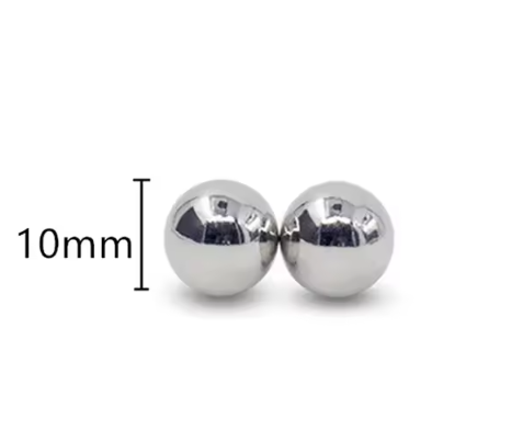 2Pcs Nipple Clip and Studs Magnet Orbs Personal Fake Nipple Piercing Ring Powerful Magnet Non Piercing Giant Magnet Balls Women