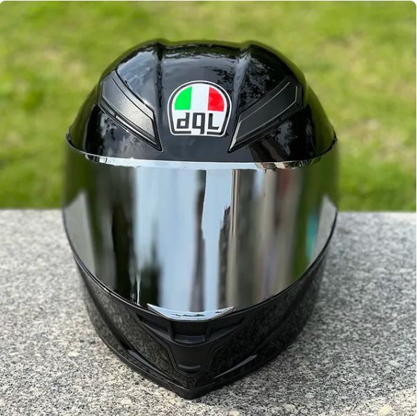 DOT Approved Original dgL Bright Black Helmet Motorcycle Full Face Racing Helmet Men And Women Big Spoiler Helmet Casco Casque