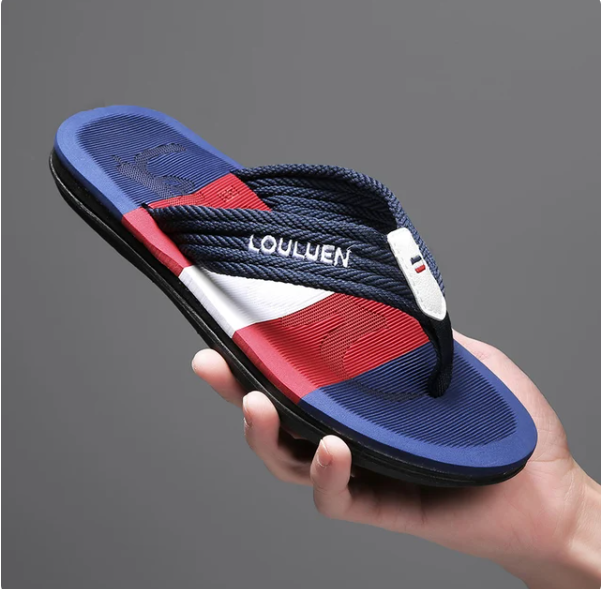 Men's Summer Outdoor Slippers Fashion Trend Men's Sandals Casual Beach Slippers Non-Slip Comfortable Home Men's Slippers