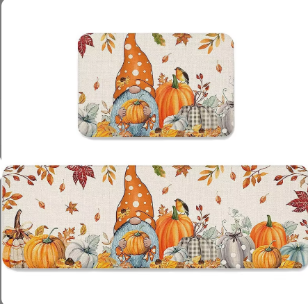 2024 2PCS Halloween Decorations Carpets and Rugs Kitchen Rugs Runner Cool Area Rugs Bedroom Bathroom Mat