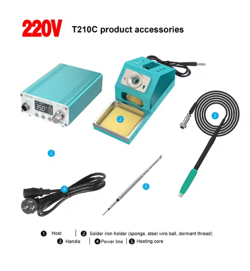 UYUE T210C Soldering Station LED Digital Adjustment Auto Sleep 75W Quick Heating JBC 210 Micro Electronic Repair Welding Tools