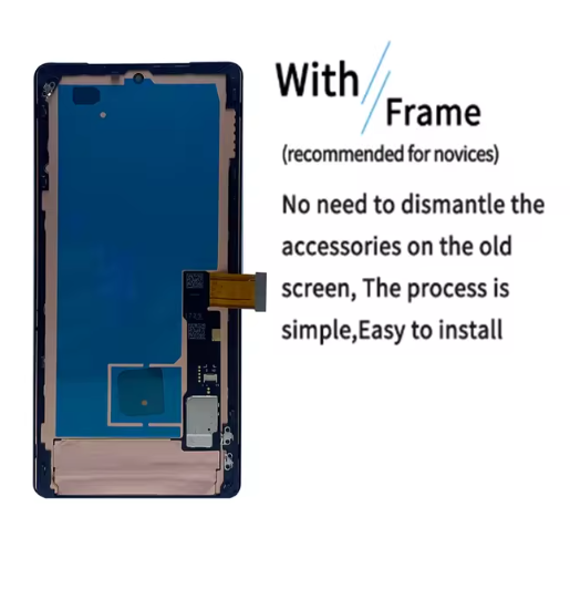 Super OLED For Google Pixel 7 Pro LCD GP4BC Display Screen Touch Panel Digitizer For Pixel 7 GVU6C with Frame