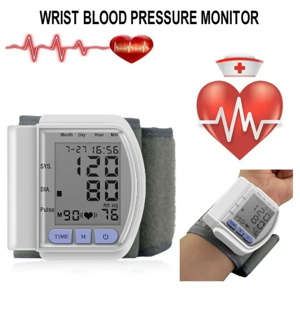 Digital Wrist bp Blood Pressure Monitor meter tonometer sphygmomanometer cuff automatic health care monitors Drop Shipping