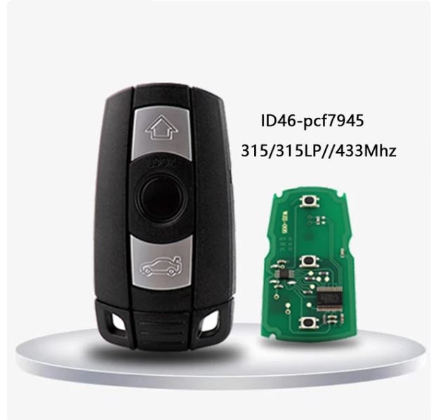 YIQIXIN Remote Key Keyless Go For BMW 1 3 5 6 Series CAS3 E61 E90 E82 E70 X5 X6 315/433/868Mhz PCF7945 Chip Auto Smart Car Fob