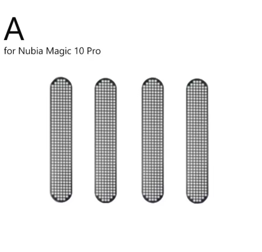For For Nubia Red Magic 10 Pro Plus Phone Dustproof Net Stickers Dustproof Earpiece Speaker Hole Metal Mesh Dust Cover 4PCS