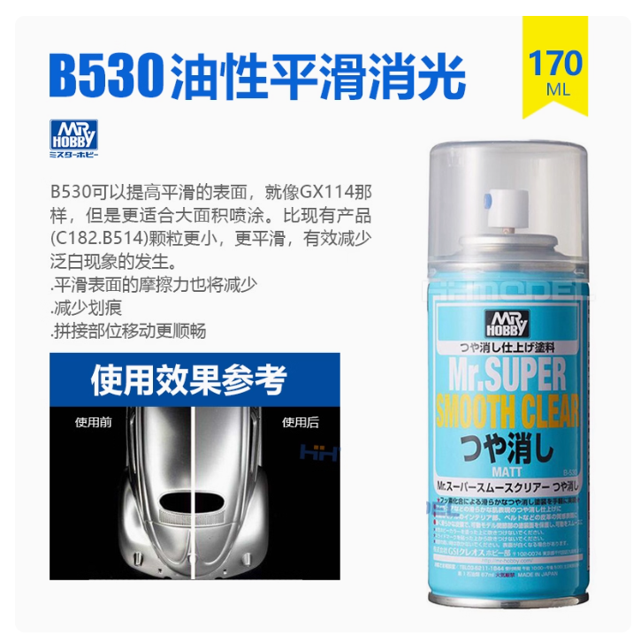 Gunze B503 B603 oily / water-based matte transparent protective paint Gundam hand BJD model varnish spray can