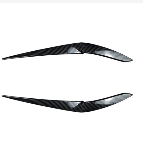 For BMW- X5 G05 X6 G06 2019 2020 2021 2022 Carbon Fiber Front Headlight Lamp Cover Strip Eyebrow Trim Sticker