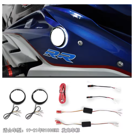 S1000RR Motorcycle turn signal For S1000RR 2009-2018 2019 2020 2021 2022 R1200GS R1250GS Car logo LED turn signal