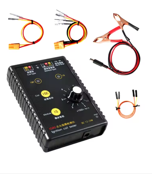 IG80 Automobile Ignition Coil Diagnostic Detector 12V~24V NaturalGas Gasolines Car Engine Tester Vehicle Repair Testing AOS