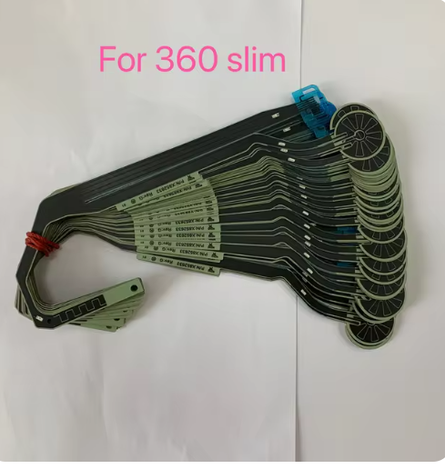 10pcs/Lot for Xbox360 Slim for Xbox 360 S Eject Button Repair Replacement Power Switch Flex Ribbon Cable Connector