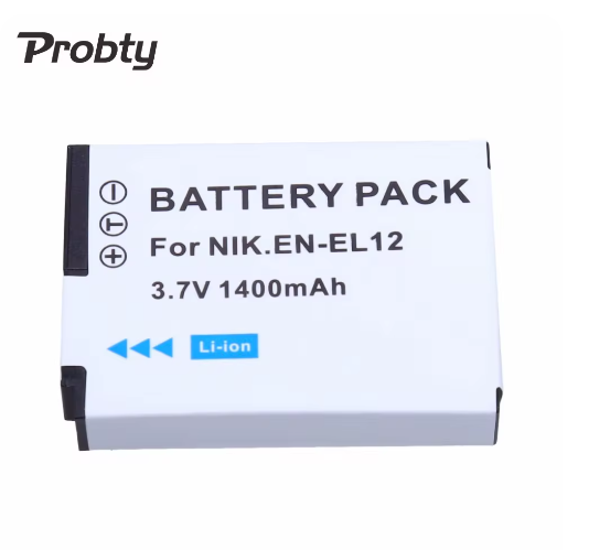 1 Pc 1400mAh 3.7V EN-EL12 ENEL12 EN EL12 Li-ion Battery for Nikon CoolPix S8000 S610 S620 S70 S9100 S1100 High quality