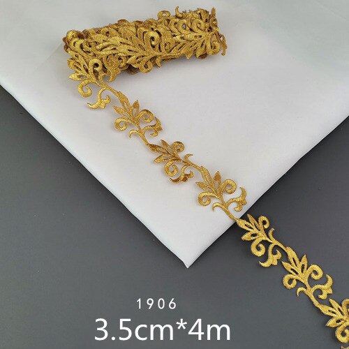 48 Design Can Choose Gold Silver Embroidery Lace Fabric Lace Accessories Dance Clothes Vest Curtain Decoration Lace AC101