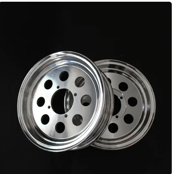 Circular rear wheel auxiliary electric aluminum alloy pneumatic tire hub 3.50-10 for scooter tricycle