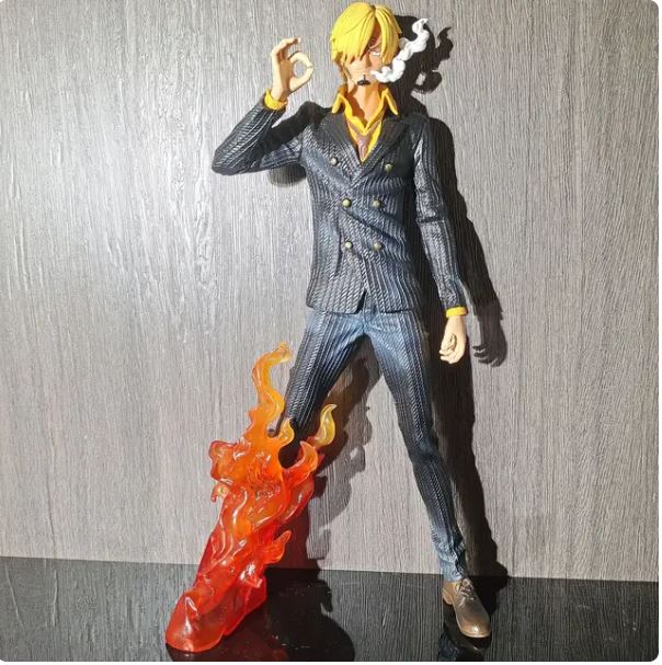 32CM Anime One Piece Vinsmoke Sanji Action Figure PVC Smoking Insert Cosplay Model Figure Figure Decoration Christmas Gift