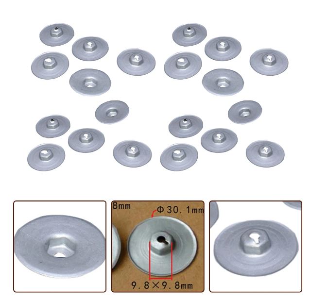 20 Pcs Install Heat Shield Nuts Gearbox Drive Shaft Covers Trunk Floor Nuts For BMW 1 3 5 6 7 8 For MINI