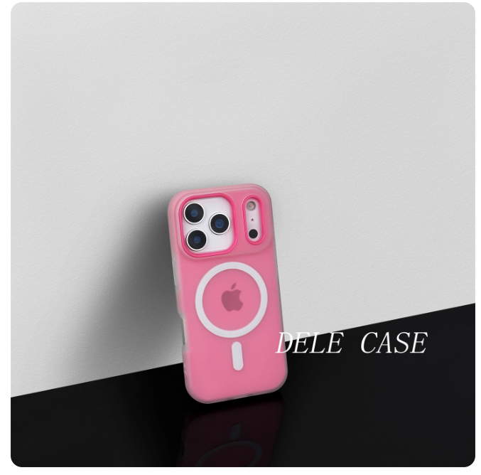 Dele is suitable for Apple 17 mobile phone case rose red dopamine jelly iphone17promax magnetic anti-fall 16pro high-end 15 Internet celebrity 14 simple large hole 13 Internet celebrity niche 17air