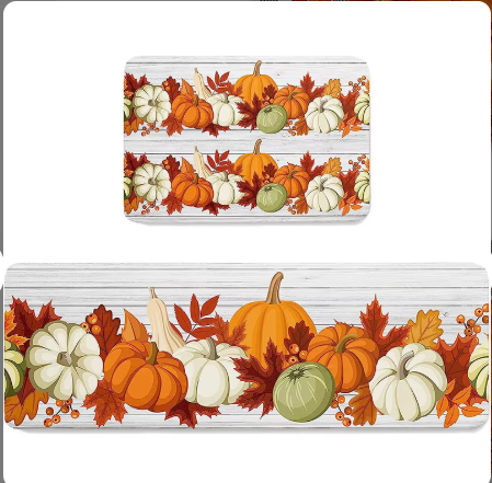 2024 2PCS Halloween Decorations Carpets and Rugs Kitchen Rugs Runner Cool Area Rugs Bedroom Bathroom Mat