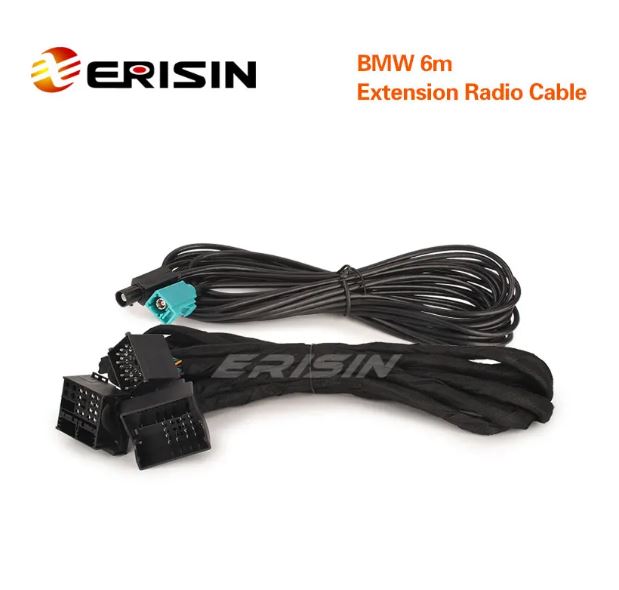 Erisin BM6M Universal 6M Long Radio & Power Extension Wiring Harness For BMW 3er 5er X5 M3 M5 E46 E38 E39 E53 Car Stereos Units