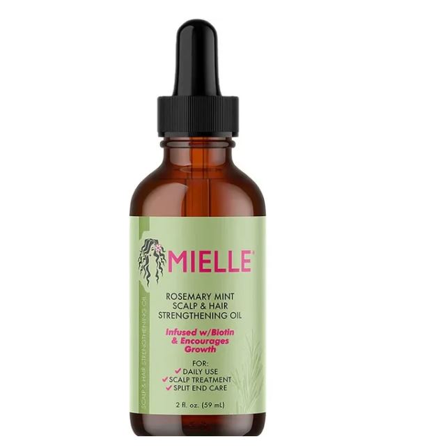 Hair Growth Essential Oil Rosemary Mint Hair Strengthening Oil Treatment Dry Mielle Organics Split Ends Hair Essential Oil