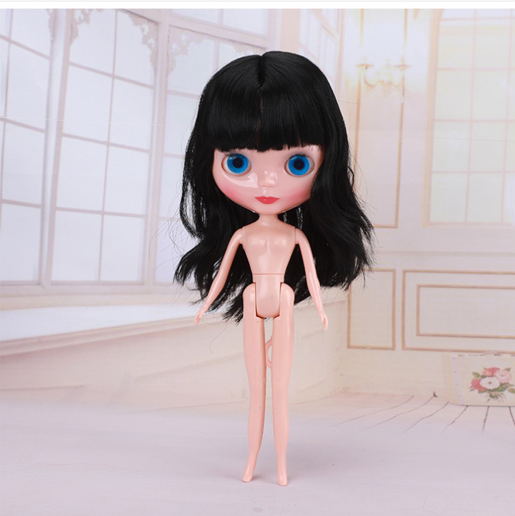 Little Barbie doll big-eyed girl doll modified body naked doll doll accessories bjd girl toy