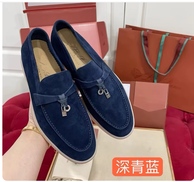 LAIORIONA loafers women's slip-on shoes P single shoes casual flat-soled British tassel buckle versatile soft-soled lazy shoes