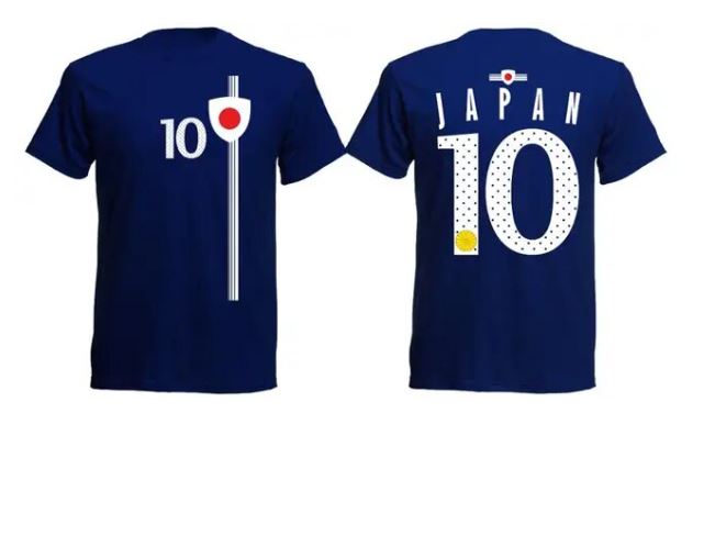 New Summer Tee Shirt Japan T-Shirt Navy 2019 Jersey Nummer 10 Men's Legend Footballer Soccers Funny T-shirt