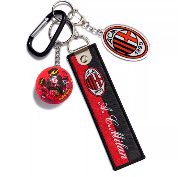 Serie A AC Milan football fan jewelry, badges, keychains, birthday gifts for boys, hanging flags, pencil cases, desktop ornaments