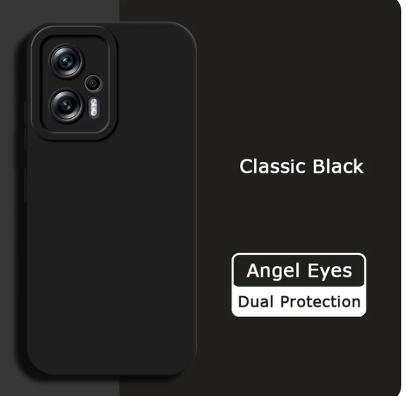 Angel Eyes Liquid Silicone Phone Case for Xiaomi POCO X4 GT 5G 360 Camera Protective Soft Shockproof Back Cover POCOX4 X4GT Bags