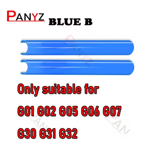 2X Front Grille Trim Strips Cover Frame Stickers For BMW E60 E61 F20 F10 F30 X3 F25 G01 G30 G20 F11 1 2 3 5 Series M Accessories