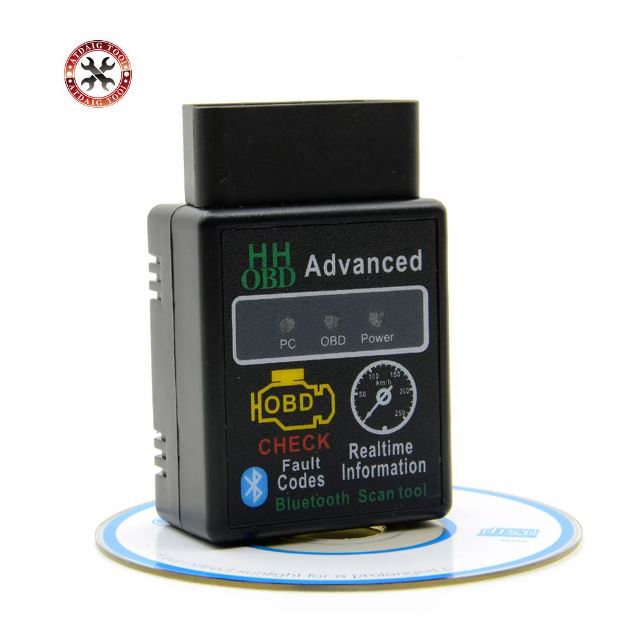 HH OBD ELM327 Bluetooth OBD2 OBDII CAN BUS Check Engine Car Auto Diagnostic Scanner Tool Interface Adapter For Android PC