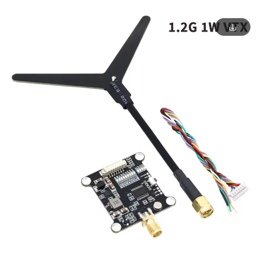 FPV 1.2GHz 1.2G 1W Transmitter VTX & Receiver VRX TX Video Transmitter Transmitting Module For RC FPV Long Range Racing Drone