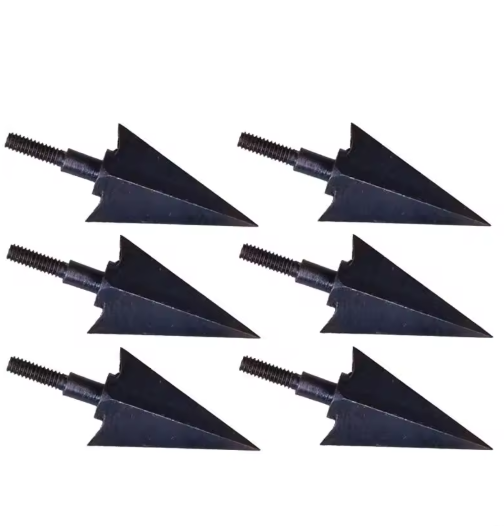 A0KA 6Pcs Screw-in Arrows Head Arrows Tip Archerys Broadheads Arrows Head Point Tip