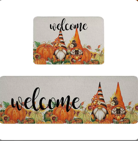 2024 2PCS Halloween Decorations Carpets and Rugs Kitchen Rugs Runner Cool Area Rugs Bedroom Bathroom Mat