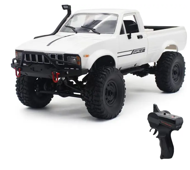 C24-1 2.4Ghz RC Car Crawler 1/16 Scale 4WD Off-road Vehicle Rechargeable Remote Control Climbing Car Model Toys For Kids Gifts