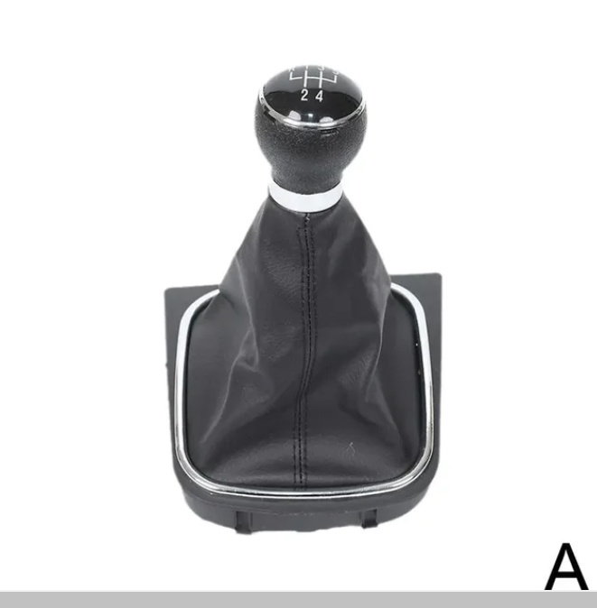 Gear Shift Knob Lever HandBall With Gaiter Boot Cover For VW Golf 6 Jetta 2010-2014 For Golf 5 Jetta 2005-2010 W9R2