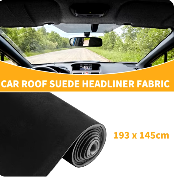 UXCELL Suede Headliner Fabric 92x152cm 162x152cm 203x152cm Foam Backed for Car Protect Aging Broken Faded DIY Repair Replacement