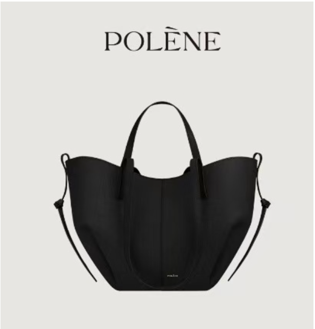 Polene bucket-shaped handbag women's handbag new style wing tote Cyme cowhide handbag simple and fashionable