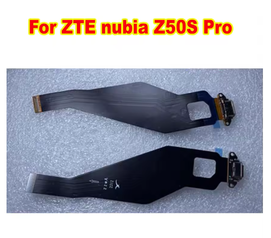 Original For ZTE nubia Z50S Pro USB Plug Charging Port Board Fast Charge Flex Cable Subboard Phone Plate
