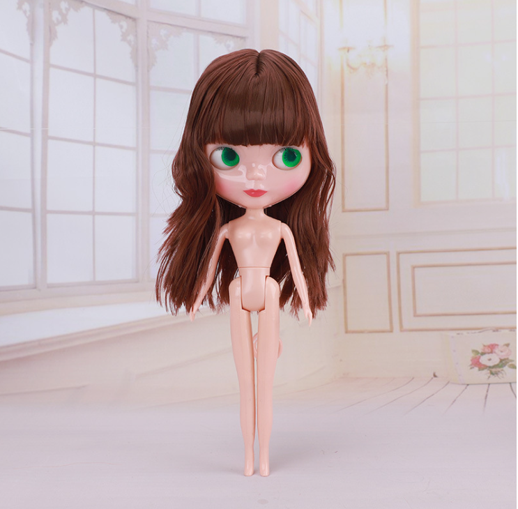 Little Barbie doll big-eyed girl doll modified body naked doll doll accessories bjd girl toy
