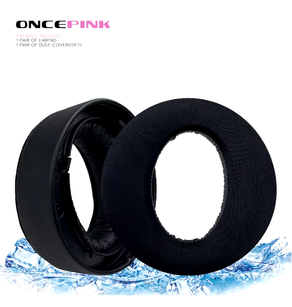 Oncepink Replacement Ear Pads for Sony PS5 PULE 3D Headphone Cushion Earmuffs Earpads Headband