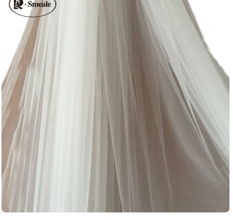 300CM Width Encryption Soft Mesh Fabric Widening Bridal Wedding Dress Tulle Fabric