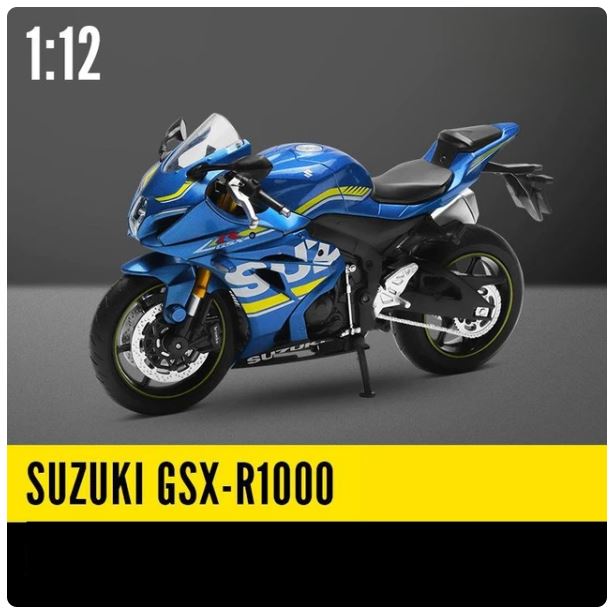 1/12 SUZUKI GSX-R1000RR L7 Toy Motorcycle RMZ City Diecast Metal Model 1:12 Racing Sport Miniature Collection Gift For Boy Kid