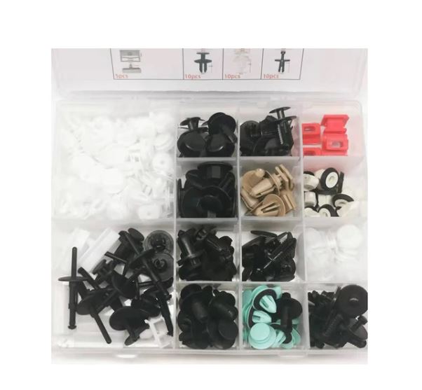 175pcs Auto Fastener Clip Car Body Push Retainer Pin Door Trim Panel Retainer Kit Car Accessories for BMW E46 E60 E90 F10 F30