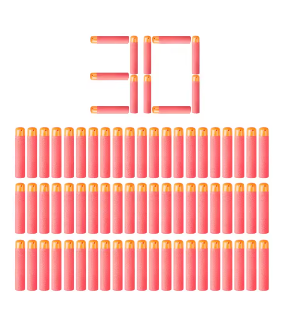 6/30/54/60pcs Mega for Nerf Sniper Rifle Darts Bullets Mega Foam Refill Darts Big Hole Head Bullets for Nerf Mega Kid Toy Gift
