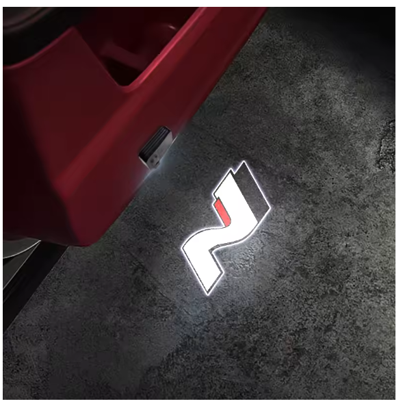 1/2PCS For Hyundai I30 I10 I20 N Line Ioniq Kona Veloster Tucson Car Logo Wireless Courtesy Car Door Projector LED Courtesy Lamp