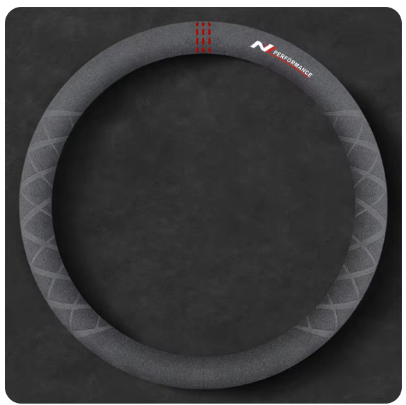 For Hyundai Veloster i30n i20n Kona Tucson n NLine Sonata Suede Car Steering Wheel Cover Anti-Slip Auto Steering Wheel Cover