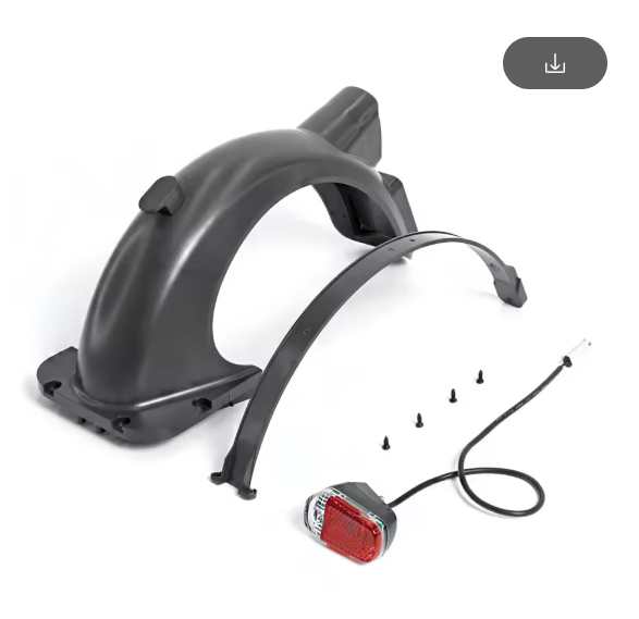 Rear Fender Taillight Wheel Splash Mudguard Water Baffle For Ninebot Segway MAX G30 G30D Electric Scooter Back Replacements Part